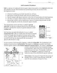 The key components of climate in soil formation are moisture and temperature. Soil Formation Worksheet Pdf Envgeology