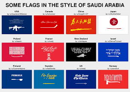 The colors and design of the saudi arabian flag hold symbolism that reflects the values and the. Flags In The Style Of Saudi Arabia Popular Past Posts Vexillology