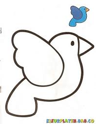 Vogel Met Monster Kleurplaten Kleurplaten Met Voorbeelden Tekening Van Een Vogel Met Sample Paint Kle Bird Template Art Drawings For Kids Paper Art Craft
