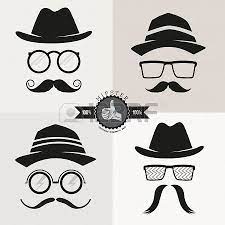 Hipster Glasses Hats Mustaches Vector Illustration Hipster Glasses Hipster Mustache Mustache