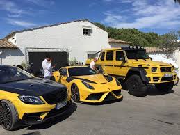 The transformation is certainly striking taking the 6×6 to the next level. Yellow Mansory Ferrari F12 Stallone And Mercedes G63 Amg 6x6 Gtspirit
