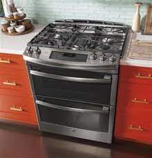 Ge Profile Series 30 Slide In Front Control Double Oven Gas Range Pgs950sefss Kitchen Design Outdoor Kitchen Appliances Home Decor Kitchen