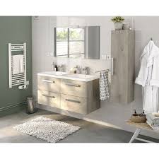 Meuble Vasque Imitation Chene Grise Adelaide Meuble Salle De Bain Salle De Bain Meuble Vasque