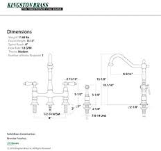 Buy replacement parts for your kingston brass faucets and fixtures. Kingston Brass Ks1270albs Heritage Kitchen Faucet 8 9 16 Matte Black Amazon Com