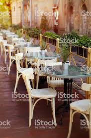 Empty Little White Tables Of Cafeteria Royalty Free Restaurant Stock Photo In 2020 White Table Stock Photos Little White