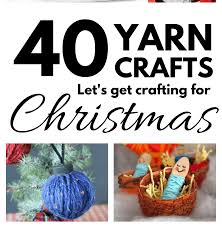 I use 14 count, which is i'm so excited to hang these little guardian angel stitchings in my kid's rooms. 40 Easy Diy Christmas Yarn Crafts Don T Be Such A Square
