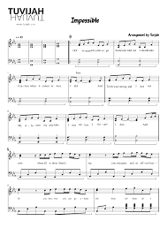 Klaviernoten, die zu hause ausgedruckt werden können. Impossible Easy Arrangement Arrangement Sheet Music For Piano Solo Musescore Com