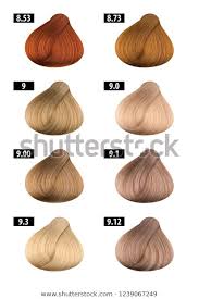 Hair Dye Colours Chart Colour Numbers Stock Photo Edit Now