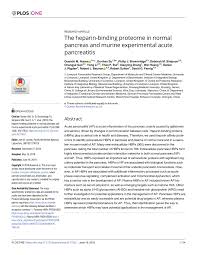 City, university of london, +3 more. Pdf The Heparin Binding Proteome In Normal Pancreas And Murine Experimental Acute Pancreatitis