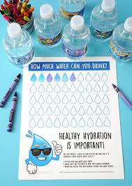 healthy hydration water tracking chart happiness is homemade