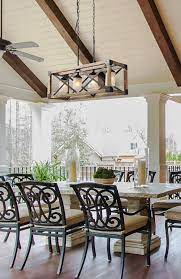 Rectangle Box Pendant Light 4 Lights Rustic Kitchen Lighting Farmhouse Style Dining Room Farmhouse Dining Room