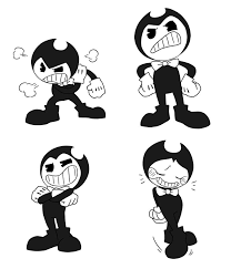 Bendys Many Many Bendys These Are Free To Use As Icons Or Rp Responses Or Whatever So Long As You Please P Bendy And The Ink Machine Coloring Pages Ink
