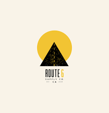 Route 6 Supply Co Logo By Chloe Cerami Tags Sun Road Hipster Grain Yellow Road Logo Construction Logo Innovative Logo