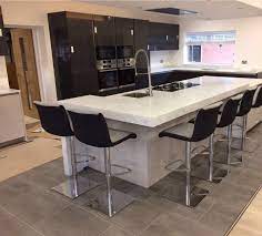 A Beautifully Bespoke Corian Raincloud Project A 24mm Island Almost 4 Metres In Length Features A Moulder Diy Kitchen Remodel New Kitchen New Kitchen Cabinets