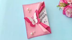 Card making can be a blast! How To Make Butterfly Birthday Card Handmade Easy Card Tutorial Youtube