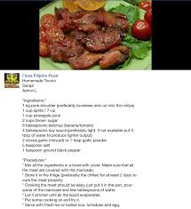 Filipino Tocino Food Pinoy Food Filipino Recipes