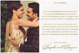 It S Official Deepika Padukone And Ranveer Singh Announce Their Wedding Date Hungryboo Caricature Wedding Caricature Wedding Invitations Wedding