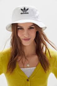 Womens Black Adidas Bucket Hat Adidas Originals Denim Bucket Hat Outfits With Hats Older Women Fashion Shoes Outfit Fashion