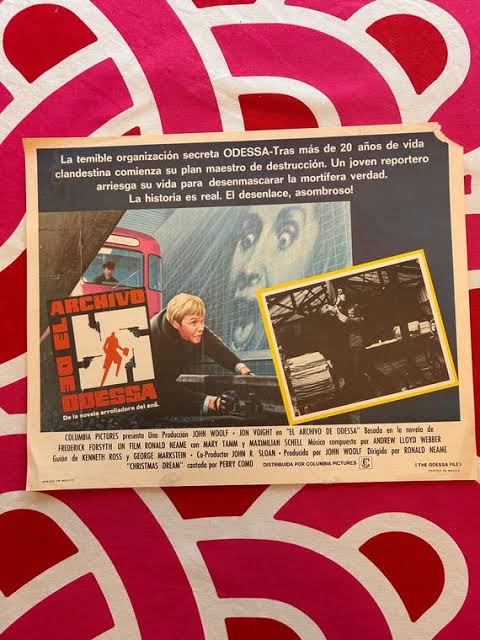The Odessa File (1974) Mexican Movie Poster! - Etsy