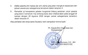 2 penyelenggara uji kompetensi penyuluh kehutanan sebagaimana dimaksud pada ayat 1 mempunyai tugas. Pengumuman Hasil Uji Kompetensi Pemanggilan Wawancara Dan Remedial Uji Kompetensi Center B Diorama Penyuluhan Dan Kedaulatan Pangan B Center