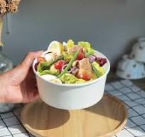 White Paper Salad Bowl-100% Natural Food Packaging-YANXIYAN