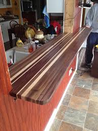 Lay the butcher block down on top of the adhesive. Butcher Block Bar Top By Hartmanwoodworks Lumberjocks Com Woodworking Community