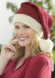 Santa Hat Knitting Pattern Knitted Hats Knitting Christmas Knitting