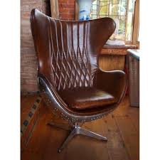 aviator tomcat egg armchair vintage brown leather art deco spitfire office chair leather and metal aviator chair reupholstered vintage office chair brown leather chairs aluminum chairs