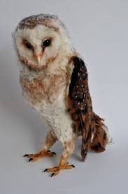 The Barn Owl Is One Of The Biggest And Most Beautiful Flying Birds I Know Ive Crafted It With A Lot Of Love It Is As Felt Animals Needle Felted