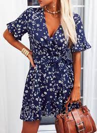 Maybe you would like to learn more about one of these? Floral Print A Line V Neck Short Sleeves Midi Casual Skater Dresses 293250265 Jj S House