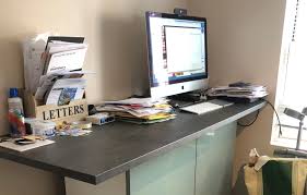 Ikea Standing Desk Hack Covid Edition Another ikea hack desk with storage that uses a beautiful ikea butcher block countertop.