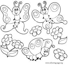 Free butterfly coloring page printable. Butterfly 15758 Animals Printable Coloring Pages