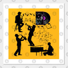 Musikfestival poster blue poster festival posters concert posters theatre posters jazz festival design festival band posters movie posters. Jazz Band 1920s Jazz Band Players Posters And Art Prints Teepublic