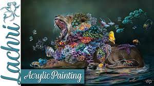 Thank you very much dear pola for this expirience!!! Acrylic Painting Tips Surreal Lion Coral Lachri Fine Art