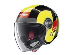 nolan n21 visor spheroid 47 led yellow helmet jet