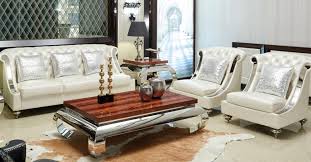 Back In Stock As Of Today Our Glam Leather And Chrome Collection Seating Perfect For Any E Italian Furniture Modern Luxury Living Room Modern Furniture Stores