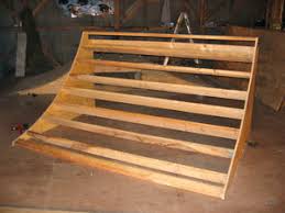 The drawing below illustrates how to cut the quarter pipe sides and deck from a single sheet of 3/4 plywood. Free Quarter Pipe Plans