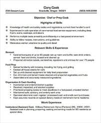 Looking for free resume examples? 9 Cook Resume Templates Pdf Doc Free Premium Templates