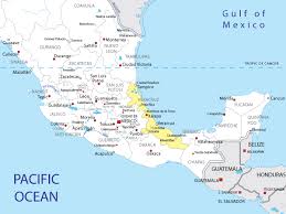Map Of Veracruz In Mexico Oaxaca Map Oaxaca Mexico