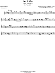 Contains printable sheet music plus an interactive, downloadable digital sheet music file. Gina Luciani Let It Go From Frozen Sheet Music Flute Solo In F Minor Download Print Sku Mn0191506