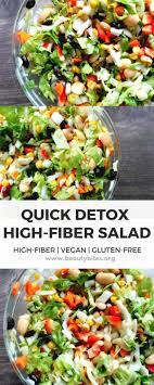 When people talk about fiber, it's usually a slightly fiber also plays a big role in making you feel full after a healthy meal. 8 Minute High Fiber Satisfying Salad