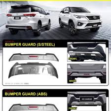 Get detail info for 2021 toyota fortuner performance, reliability and compare 2021 fortuner features on pakwheels. Toyota Fortuner 2015 2016 2017 2018 2019 2020 Front Rear Bumper Guard Protect Protector Cover Shopee Malaysia