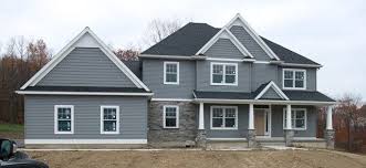 Pin By Courtney Noffsinger On Home Ideas Grey Siding House Grey Exterior House Colors House Exterior