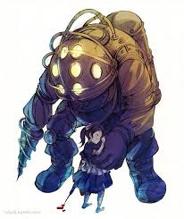 Bioshock Big Daddy And Little Sister Wallpaper Pin By Kayleigh Brandon On Tattoos In 2020 Bioshock Art Bioshock Anime