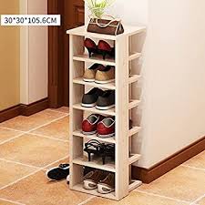 On the smaller end, there are shoe cabinets for six to ten pairs, on the larger end, you can find 20 pair shoe cabinets. Amazon Com Estante Organizador De Zapatos De 6 Niveles De Madera Maciza Para Zapatos Almacenamient Wood Shoe Storage Wooden Shoe Racks Shoe Storage Cabinet
