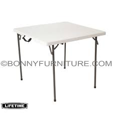 Are you in need for folding tables that are durable and high quality with affordable price? Lifetime 37x37 Inch Square Fold In Half Table White Bonny Furniture