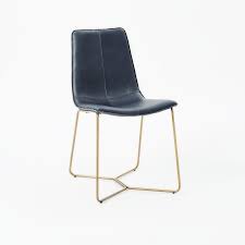 Leather Slope Dining Chair West Elm Canada 447 Leather Dining Chairs Dining Chairs Leather Dining Room Chairs