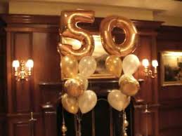 Happy 50th anniversary balloons gold confetti party pack of 10 golden. 50th Wedding Anniversary Balloon Decorations