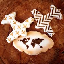 World Map Stencil Cookie Decorating Supplies Airplane Cookies Sugar Cookies Decorated