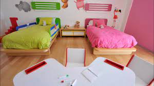 I'm not sure if the room will be big enough to have two twin beds so we are considering bunk beds, but i love the color schemes and decor in all of these rooms! 25 Ideas For Boy Girl Shared Room Decor Youtube
